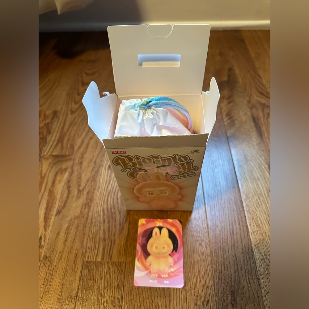 Authentic New Packaging! Open Cardboard Only - Big Into Energy Loyalty Labubu